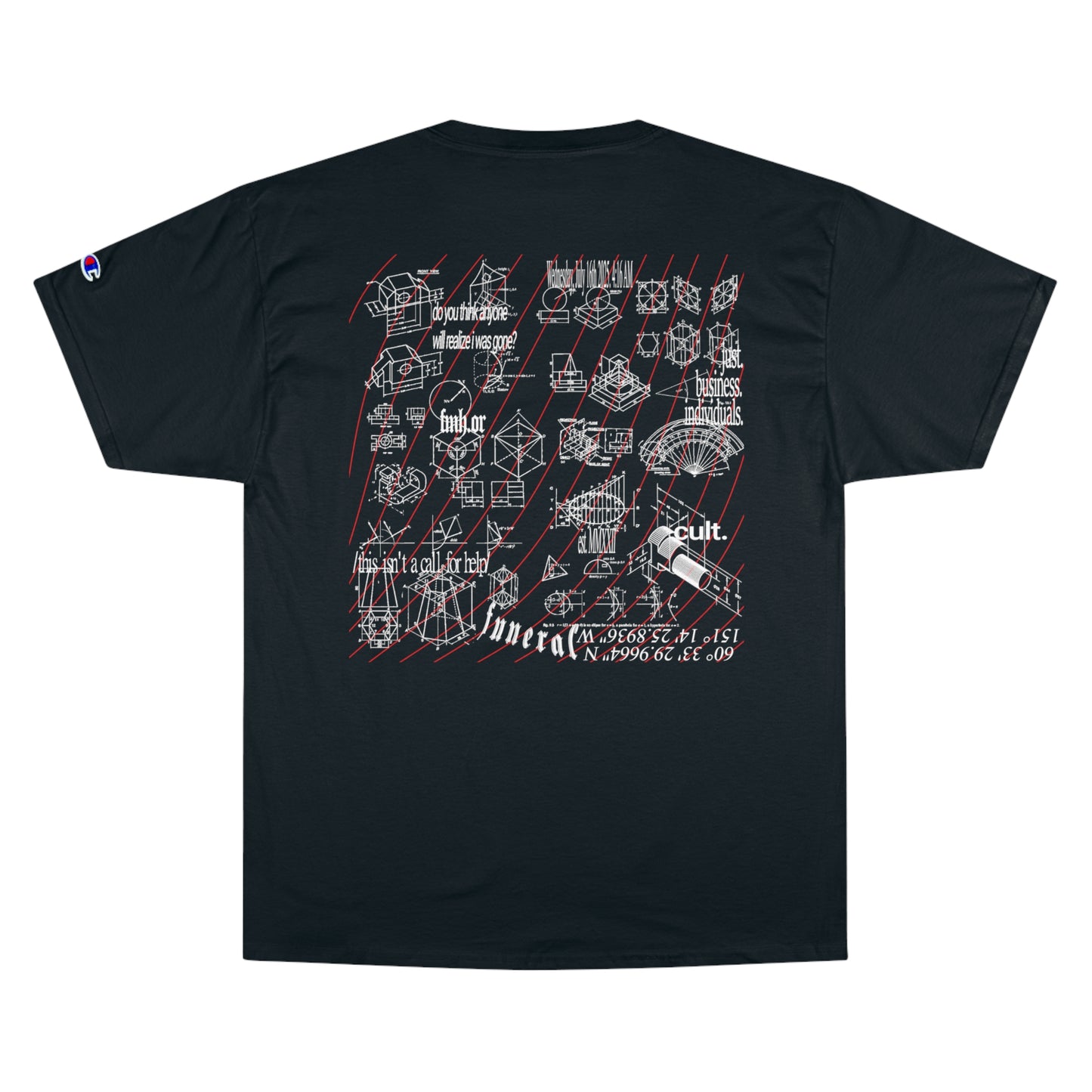 SCHEMATICS TEE (Black/Red)
