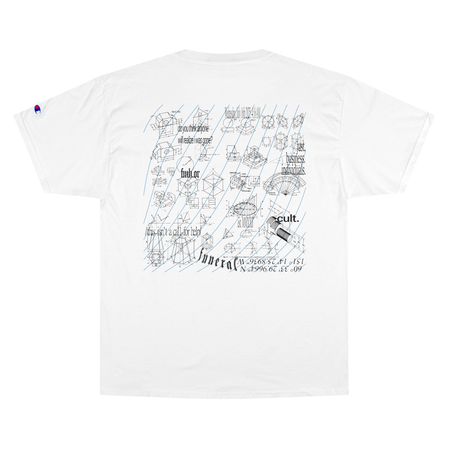 SCHEMATICS TEE (White/Blue)